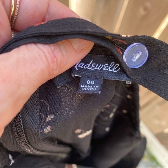 Madewell Smocked Crop Jumpsuit in Flower Toss - Picture 8 of 15